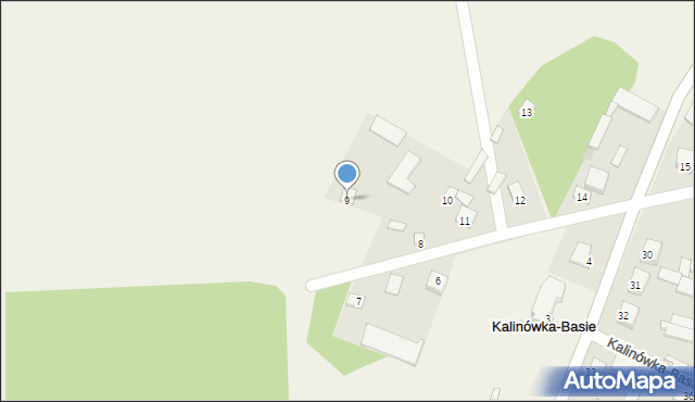 Kalinówka-Basie, Kalinówka-Basie, 9, mapa Kalinówka-Basie