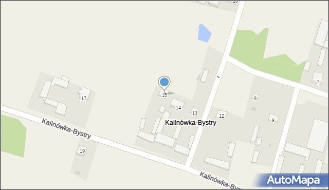 Kalinówka-Bystry, Kalinówka-Bystry, 15, mapa Kalinówka-Bystry