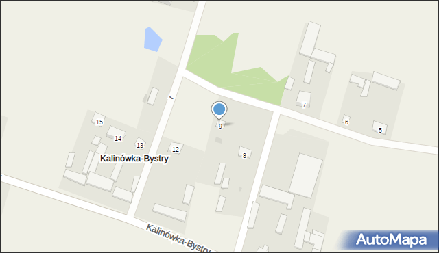 Kalinówka-Bystry, Kalinówka-Bystry, 9, mapa Kalinówka-Bystry
