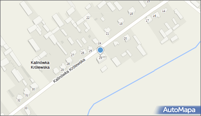 Kalinówka Królewska, Kalinówka Królewska, 23, mapa Kalinówka Królewska