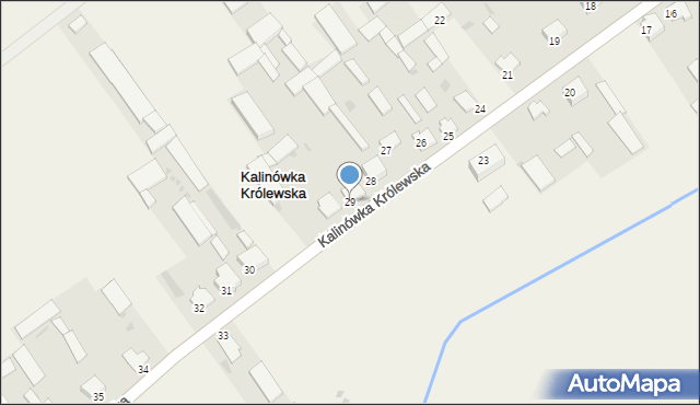 Kalinówka Królewska, Kalinówka Królewska, 29, mapa Kalinówka Królewska