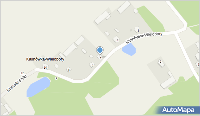 Kalinówka-Wielobory, Kalinówka-Wielobory, 6, mapa Kalinówka-Wielobory