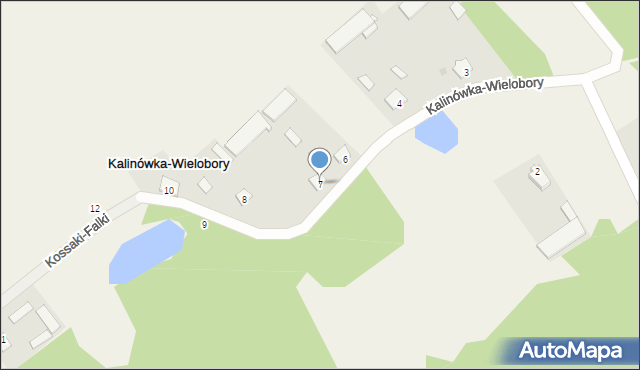 Kalinówka-Wielobory, Kalinówka-Wielobory, 7, mapa Kalinówka-Wielobory