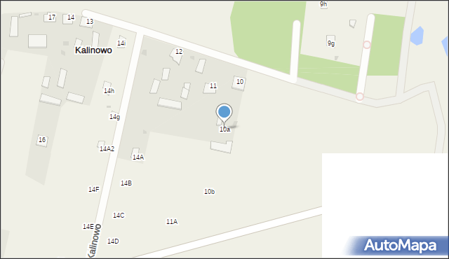 Kalinowo, Kalinowo, 10a, mapa Kalinowo