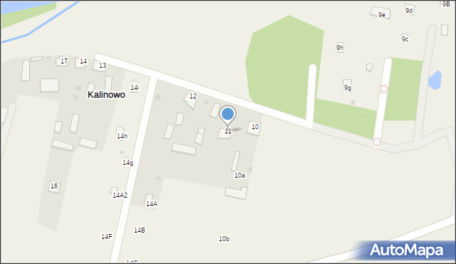 Kalinowo, Kalinowo, 11, mapa Kalinowo