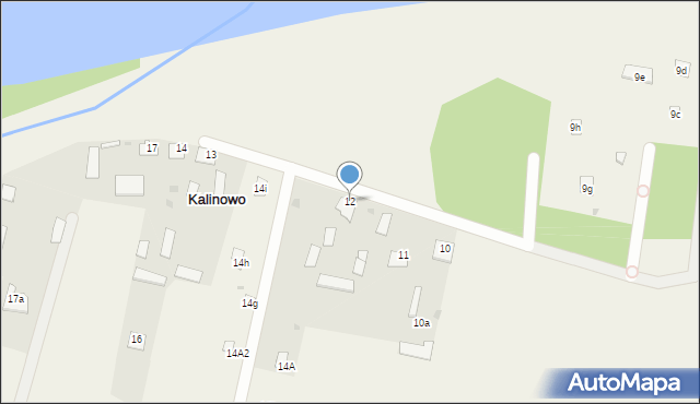 Kalinowo, Kalinowo, 12, mapa Kalinowo