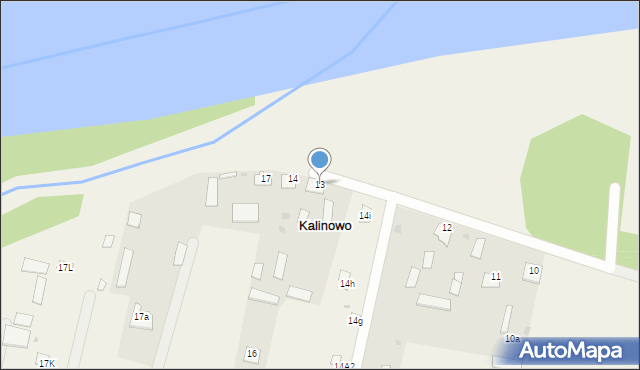 Kalinowo, Kalinowo, 13, mapa Kalinowo