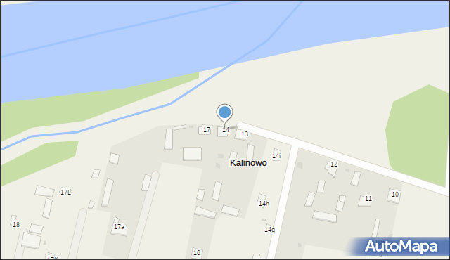 Kalinowo, Kalinowo, 14, mapa Kalinowo