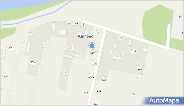 Kalinowo, Kalinowo, 14h, mapa Kalinowo