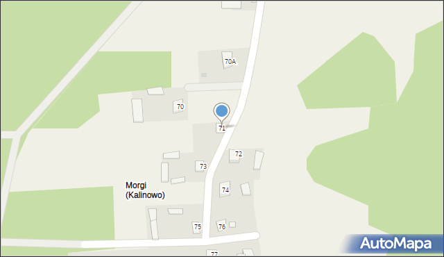 Kalinowo, Kalinowo, 71, mapa Kalinowo