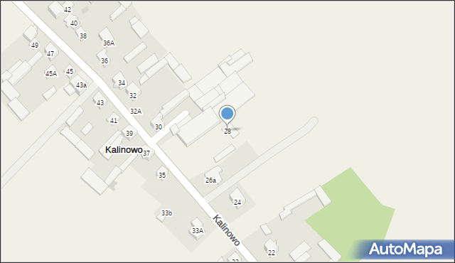 Kalinowo, Kalinowo, 28, mapa Kalinowo