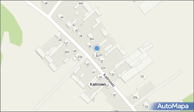 Kalinowo, Kalinowo, 34, mapa Kalinowo