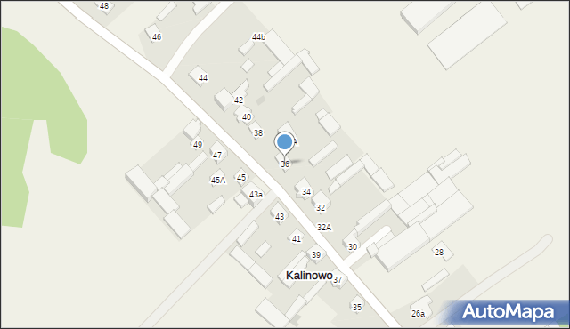 Kalinowo, Kalinowo, 36, mapa Kalinowo