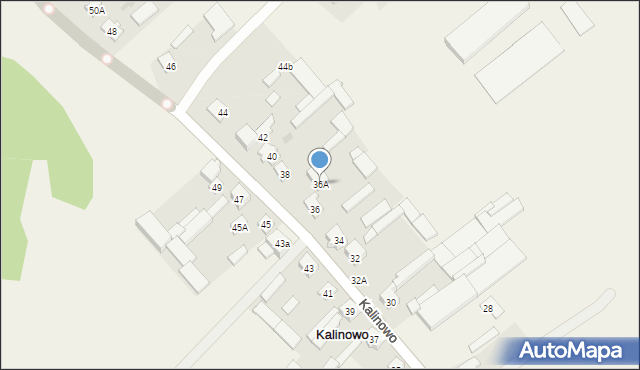 Kalinowo, Kalinowo, 36A, mapa Kalinowo