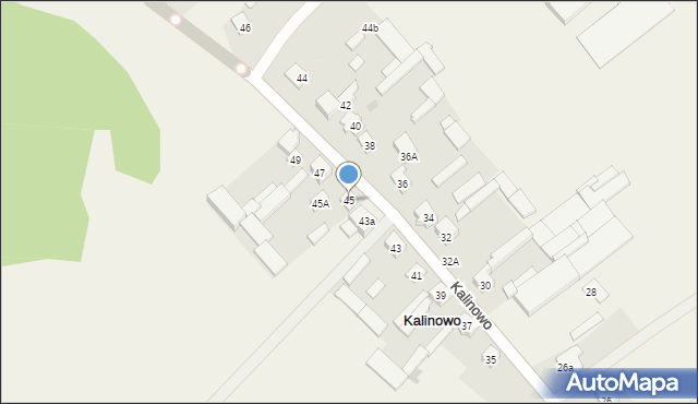 Kalinowo, Kalinowo, 45, mapa Kalinowo