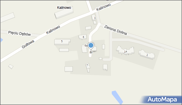 Kalinowo, Kalinowo, 8b, mapa Kalinowo