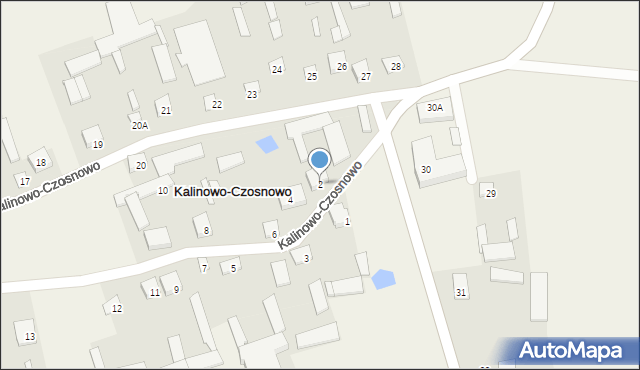 Kalinowo-Czosnowo, Kalinowo-Czosnowo, 2, mapa Kalinowo-Czosnowo