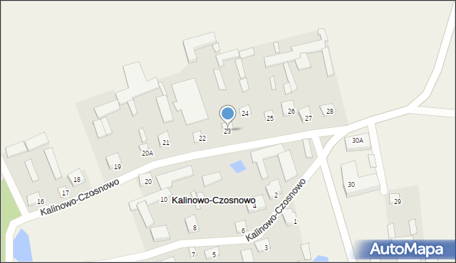 Kalinowo-Czosnowo, Kalinowo-Czosnowo, 23, mapa Kalinowo-Czosnowo