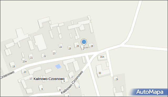 Kalinowo-Czosnowo, Kalinowo-Czosnowo, 27, mapa Kalinowo-Czosnowo