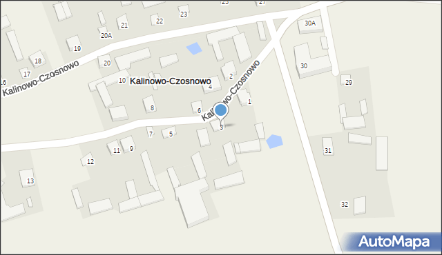 Kalinowo-Czosnowo, Kalinowo-Czosnowo, 3, mapa Kalinowo-Czosnowo