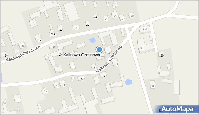 Kalinowo-Czosnowo, Kalinowo-Czosnowo, 4, mapa Kalinowo-Czosnowo