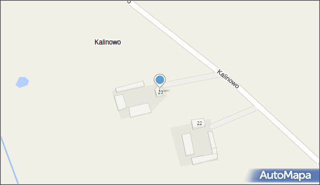 Kalinowo-Parcele, Kalinowo-Parcele, 23, mapa Kalinowo-Parcele