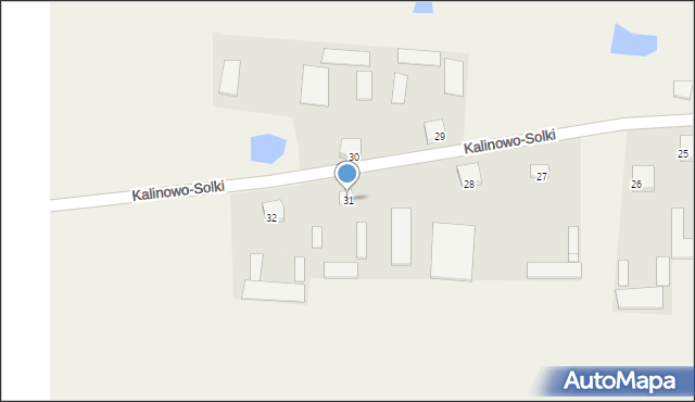 Kalinowo-Solki, Kalinowo-Solki, 31, mapa Kalinowo-Solki