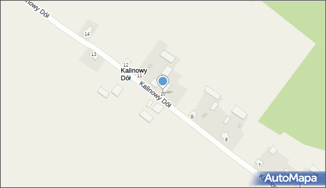 Kalinowy Dół, Kalinowy Dół, 10, mapa Kalinowy Dół