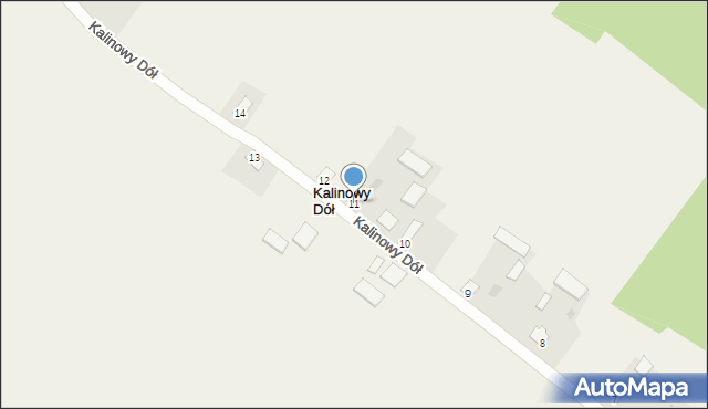 Kalinowy Dół, Kalinowy Dół, 11, mapa Kalinowy Dół