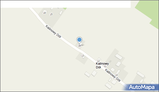 Kalinowy Dół, Kalinowy Dół, 14, mapa Kalinowy Dół