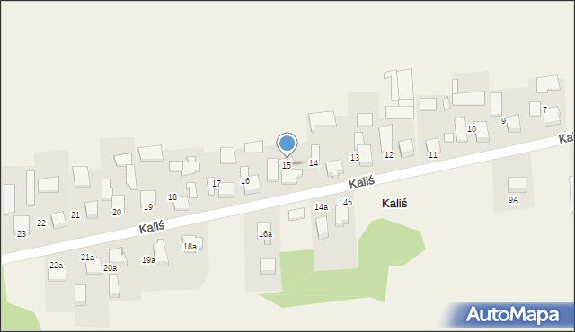 Kaliś, Kaliś, 15, mapa Kaliś