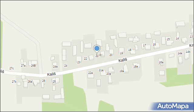 Kaliś, Kaliś, 21, mapa Kaliś