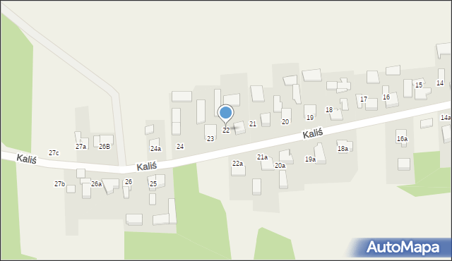 Kaliś, Kaliś, 22, mapa Kaliś