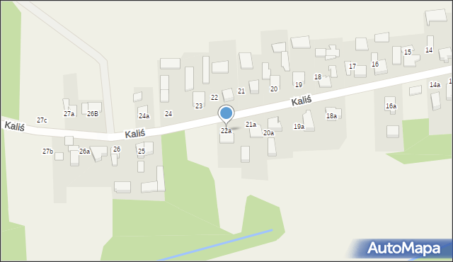 Kaliś, Kaliś, 22a, mapa Kaliś
