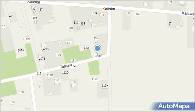 Kaliska, Kaliska, 111b, mapa Kaliska