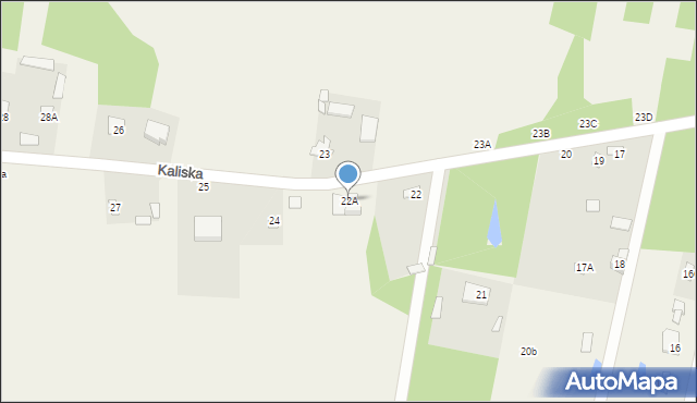 Kaliska, Kaliska, 22A, mapa Kaliska