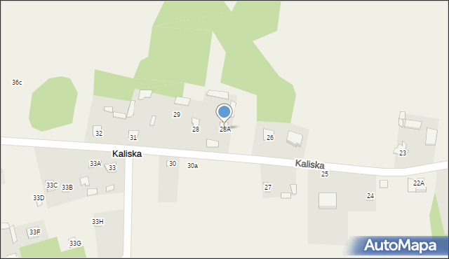 Kaliska, Kaliska, 28A, mapa Kaliska