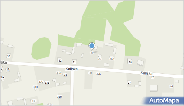 Kaliska, Kaliska, 29, mapa Kaliska