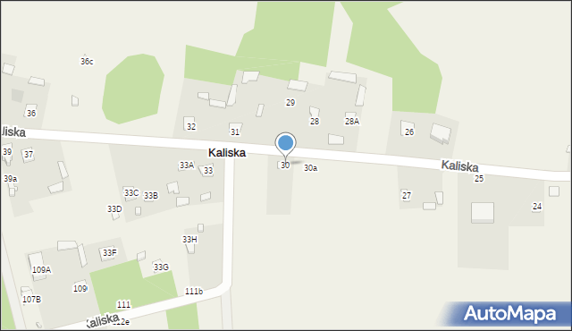 Kaliska, Kaliska, 30, mapa Kaliska