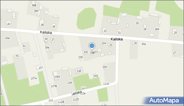 Kaliska, Kaliska, 33B, mapa Kaliska