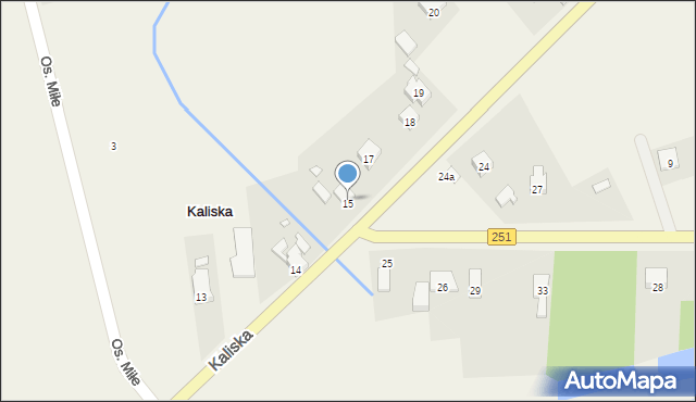 Kaliska, Kaliska, 16, mapa Kaliska