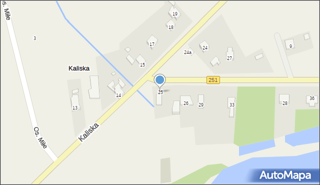 Kaliska, Kaliska, 25, mapa Kaliska