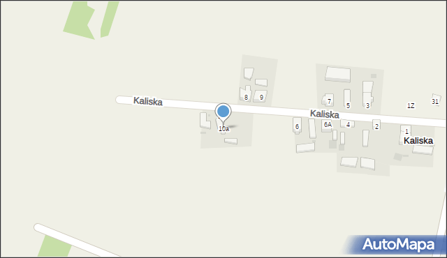 Kaliska, Kaliska, 10a, mapa Kaliska