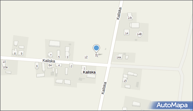 Kaliska, Kaliska, 31, mapa Kaliska