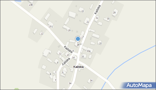 Kaliska, Kaliska, 16, mapa Kaliska