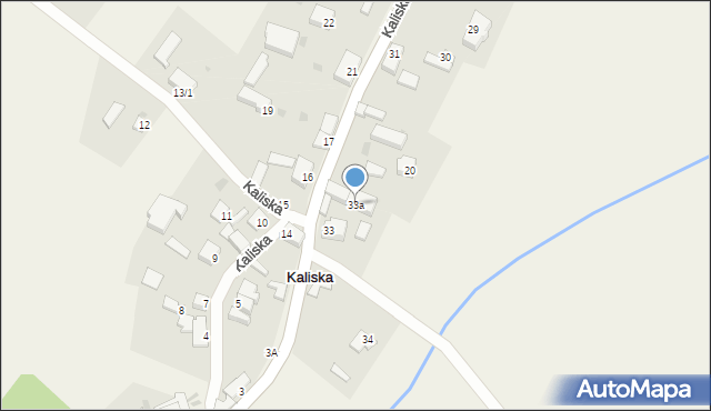 Kaliska, Kaliska, 33a, mapa Kaliska