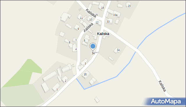 Kaliska, Kaliska, 3A, mapa Kaliska