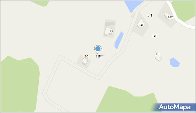 Kaliska, Kaliska, 13B, mapa Kaliska