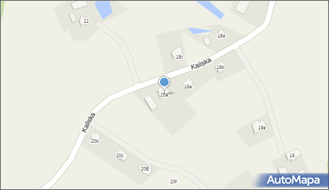 Kaliska, Kaliska, 20a, mapa Kaliska