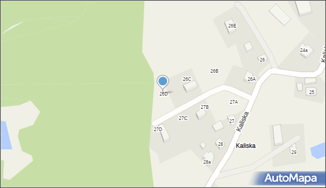 Kaliska, Kaliska, 26D, mapa Kaliska